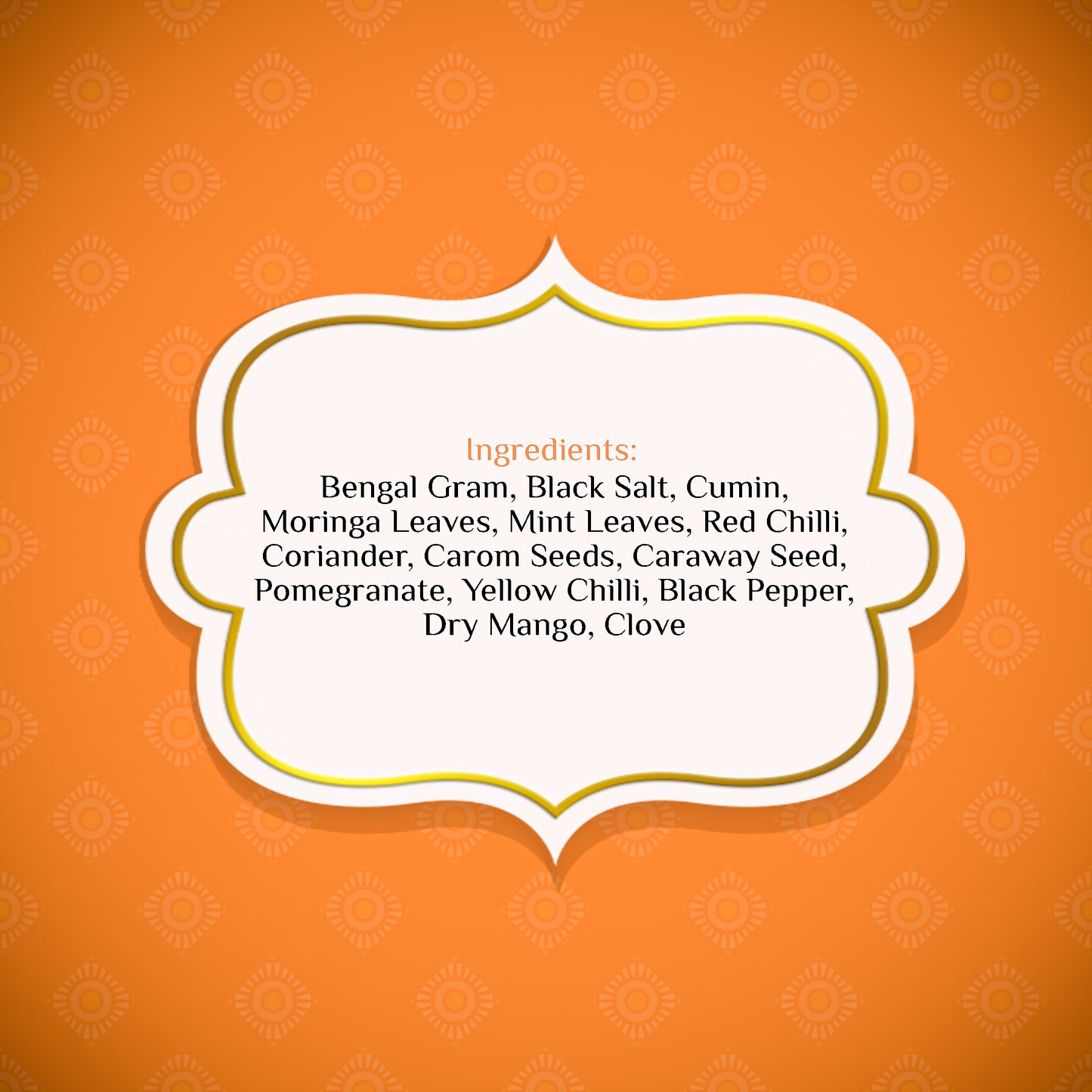 Moringa Chatpata Sattu Ingredients