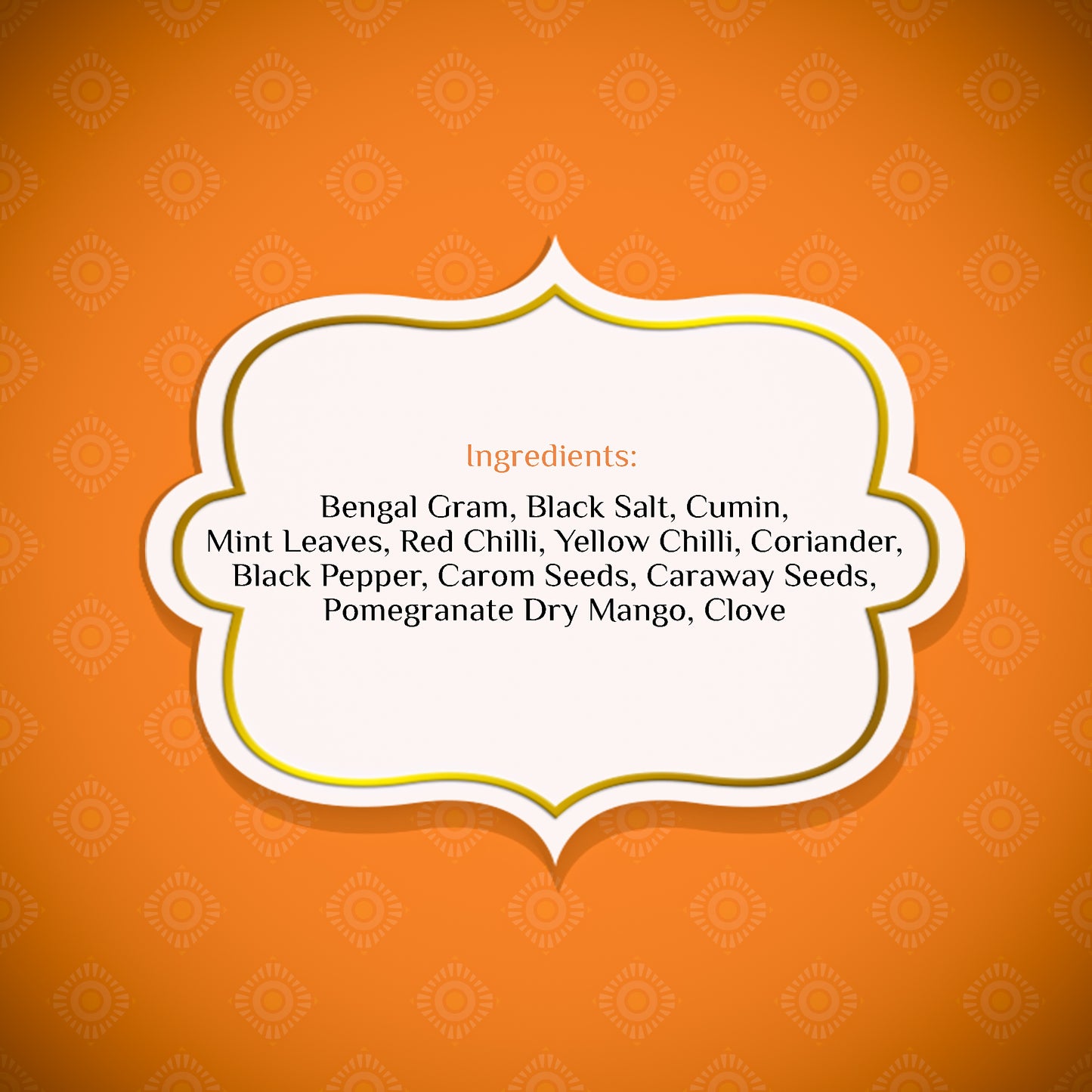 Jeera Sattu Premix Ingredients