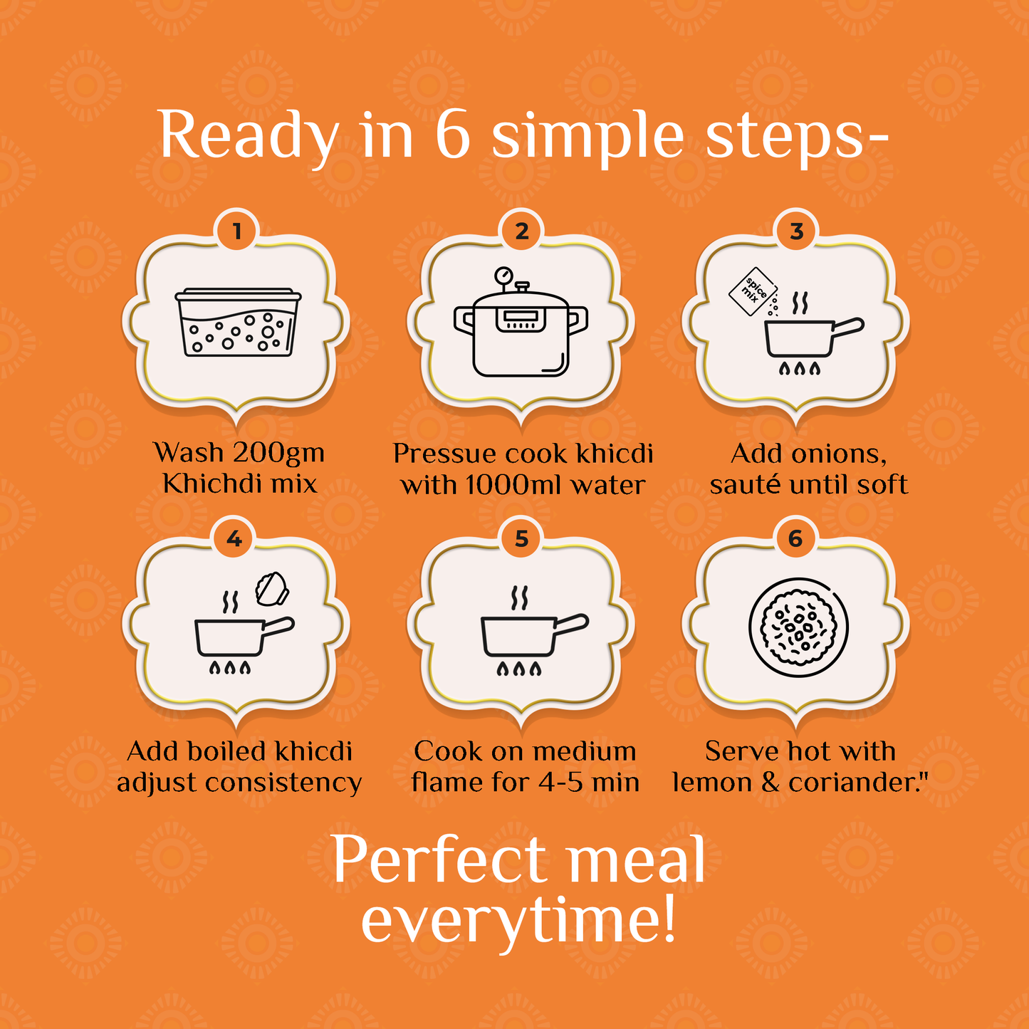 Dadi maa ki Khichdi Ready in 6 simple steps