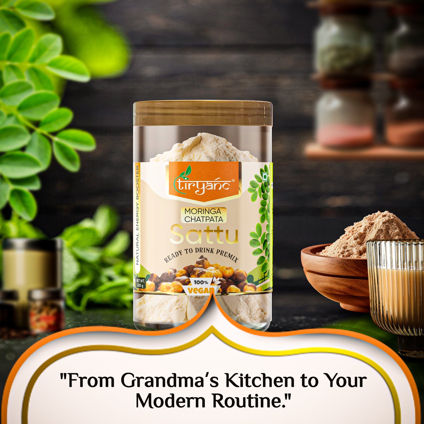 Moringa Chatpata Sattu Banner