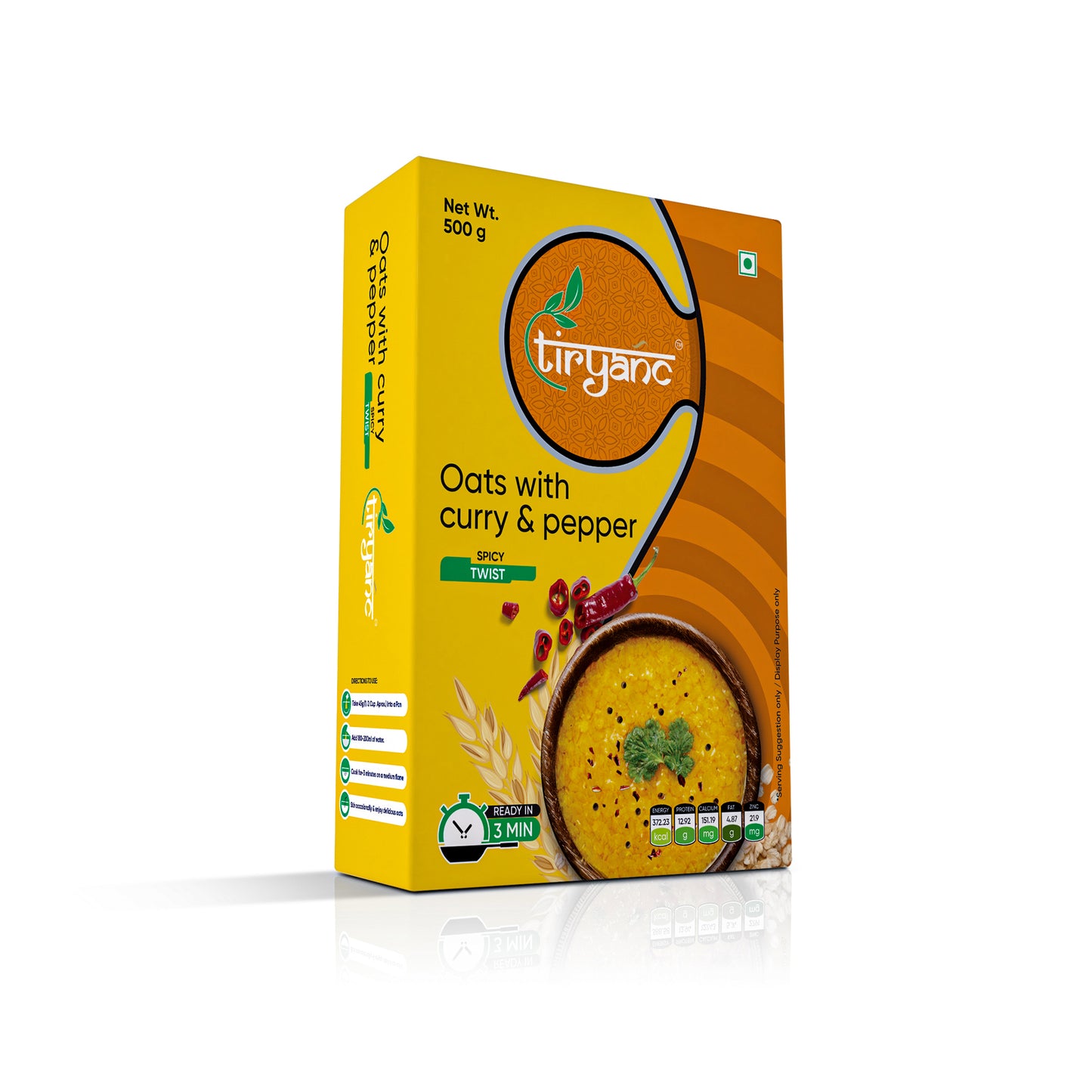 Oats with Curry & Pepper