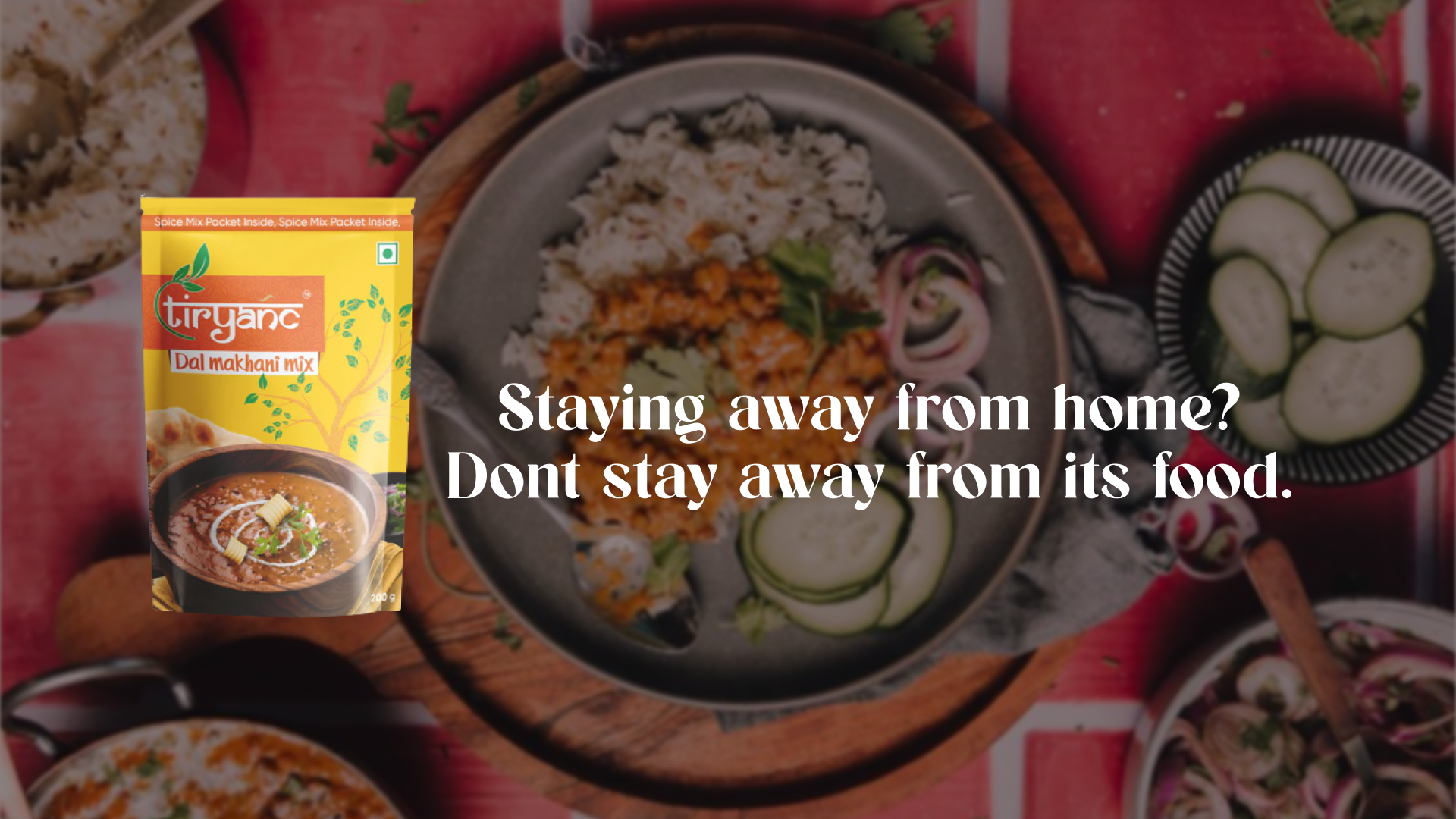 Staying away from home? don't stay away from its food.