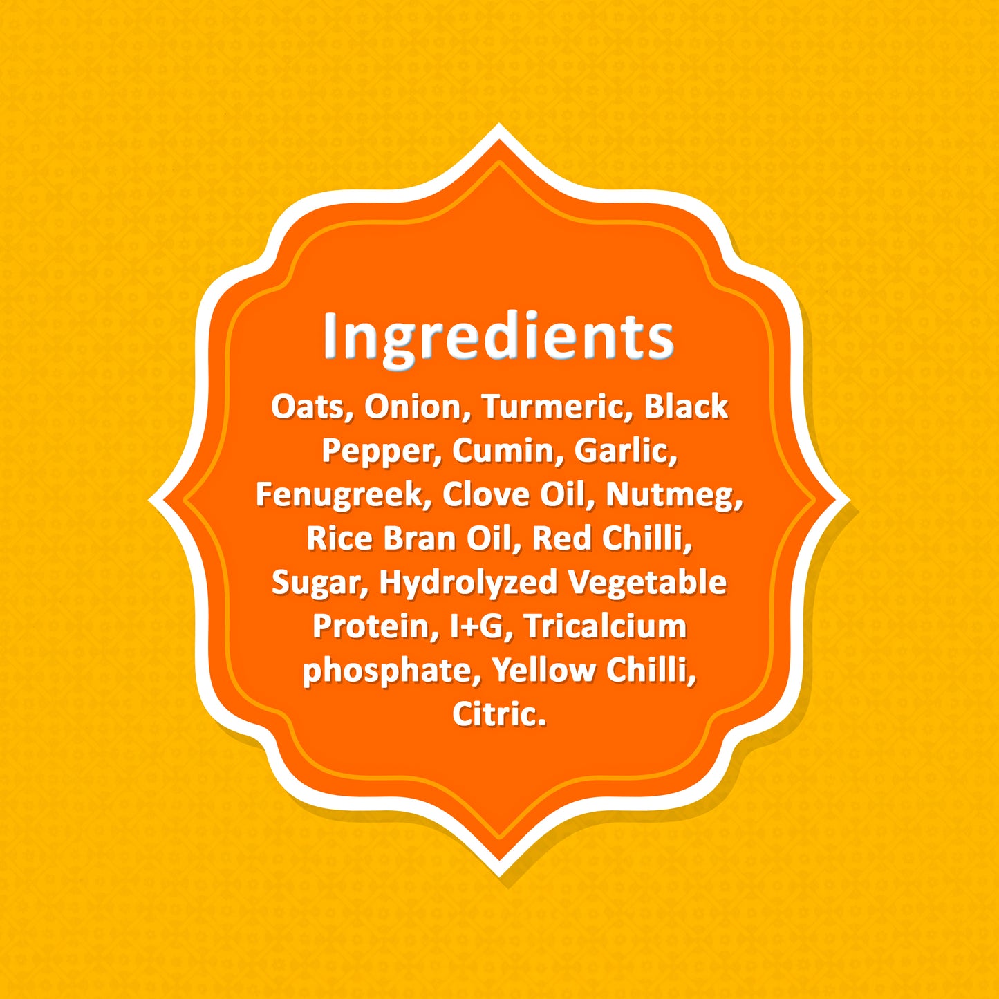 Masala Oats Ingredients
