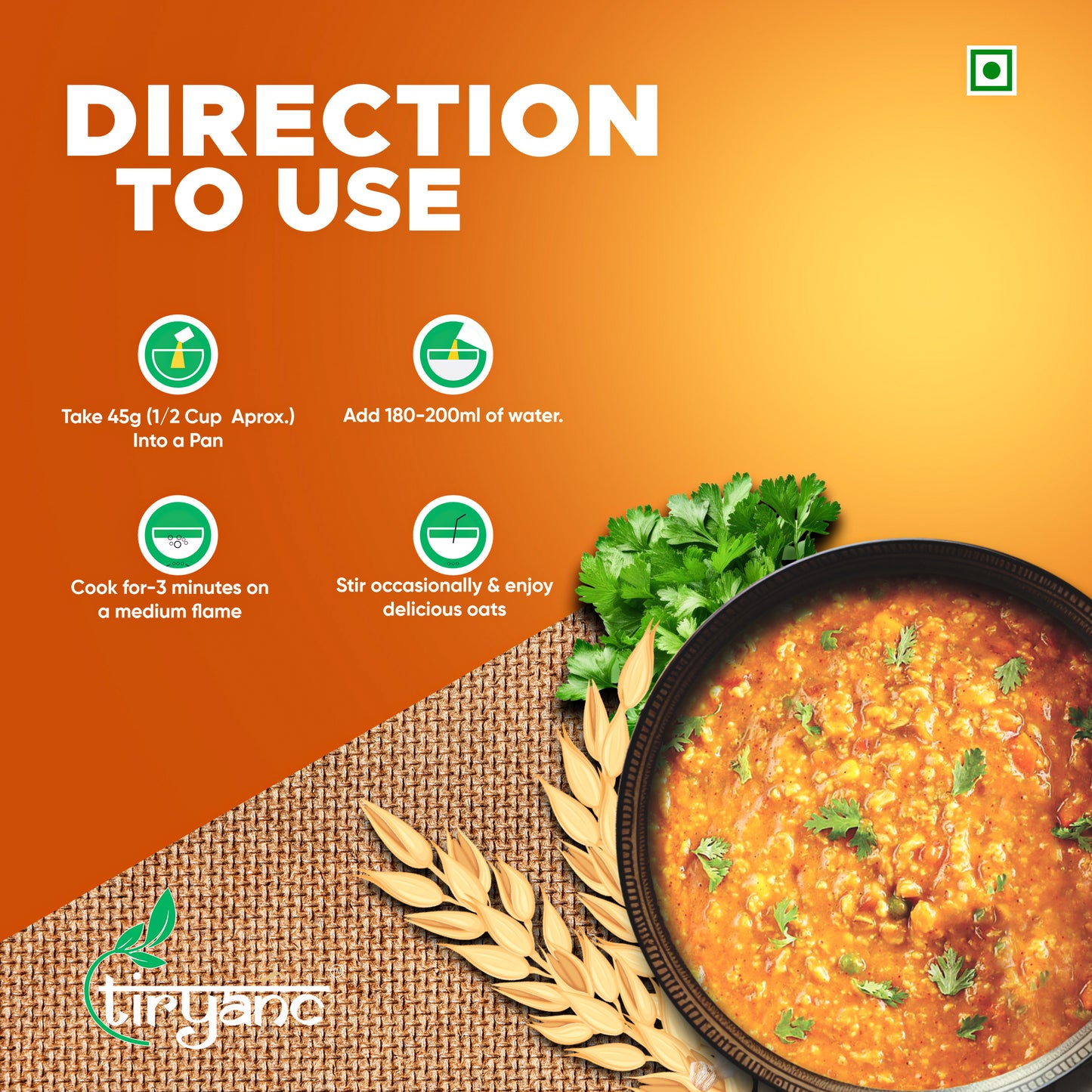 Masala Oats Direction to Use