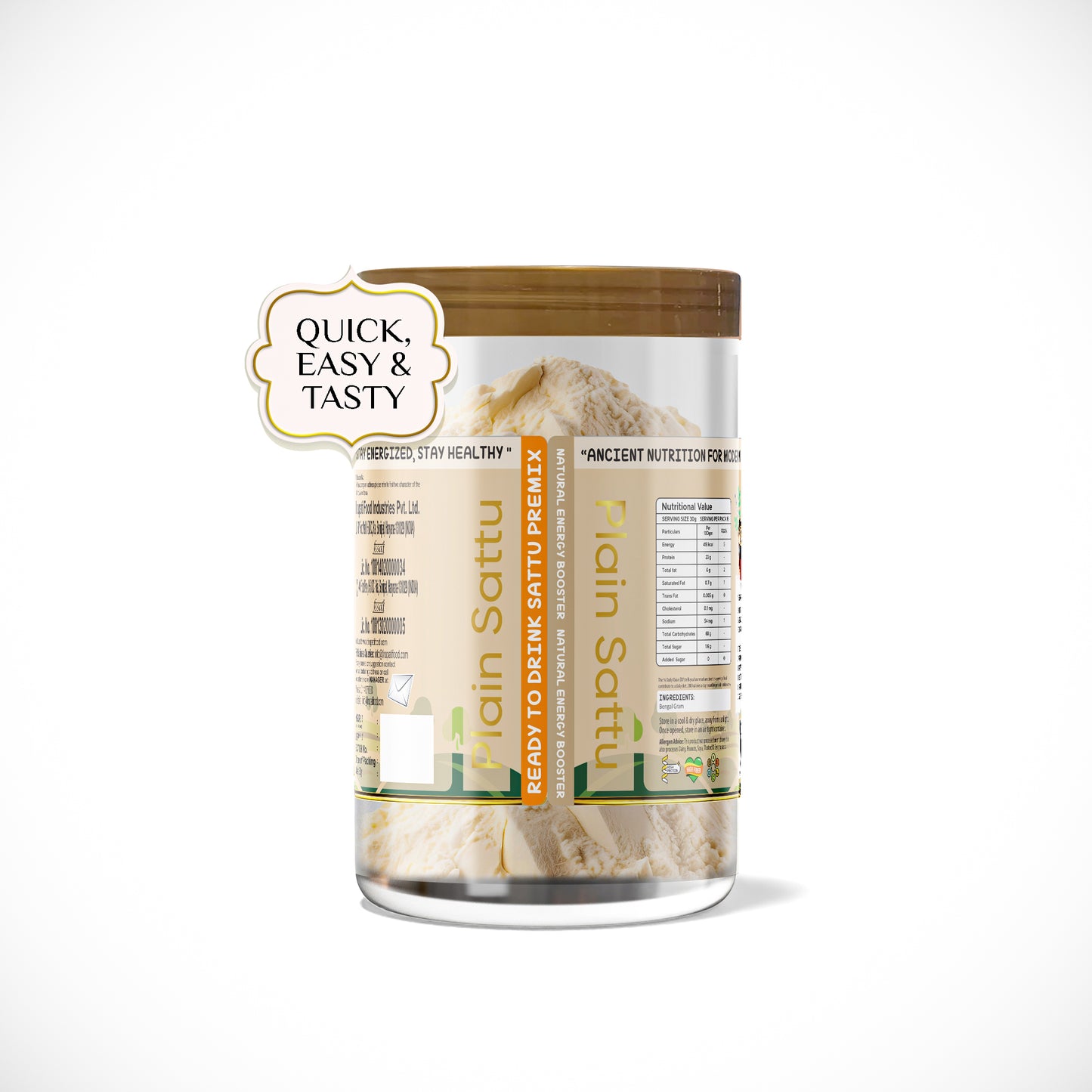 Plain Sattu Premix Back