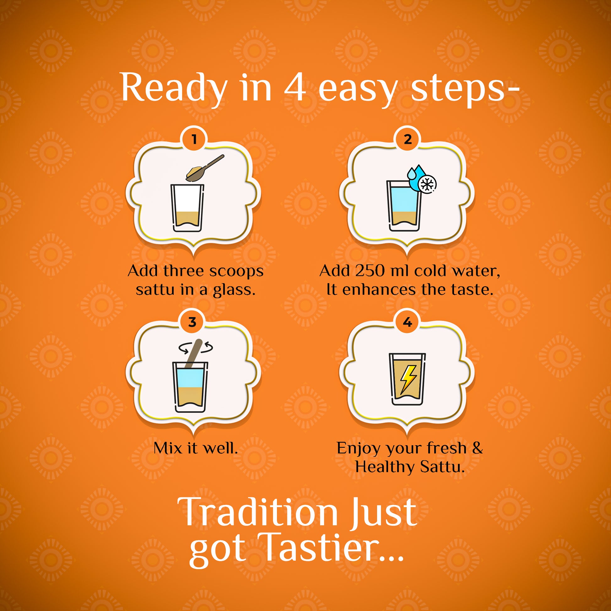 Ready in 4 Easy Steps