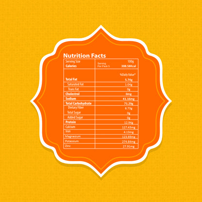 Masala Oats Nutrition Facts