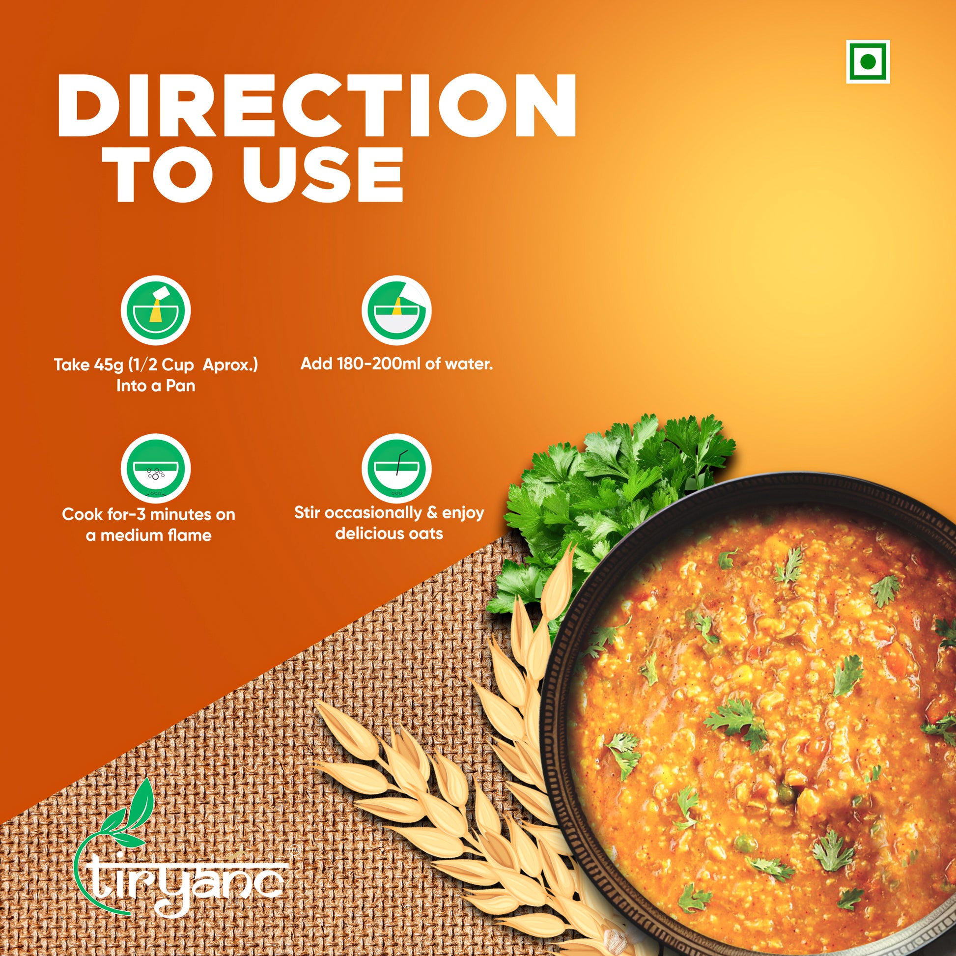 Masala Oats Direction to Use