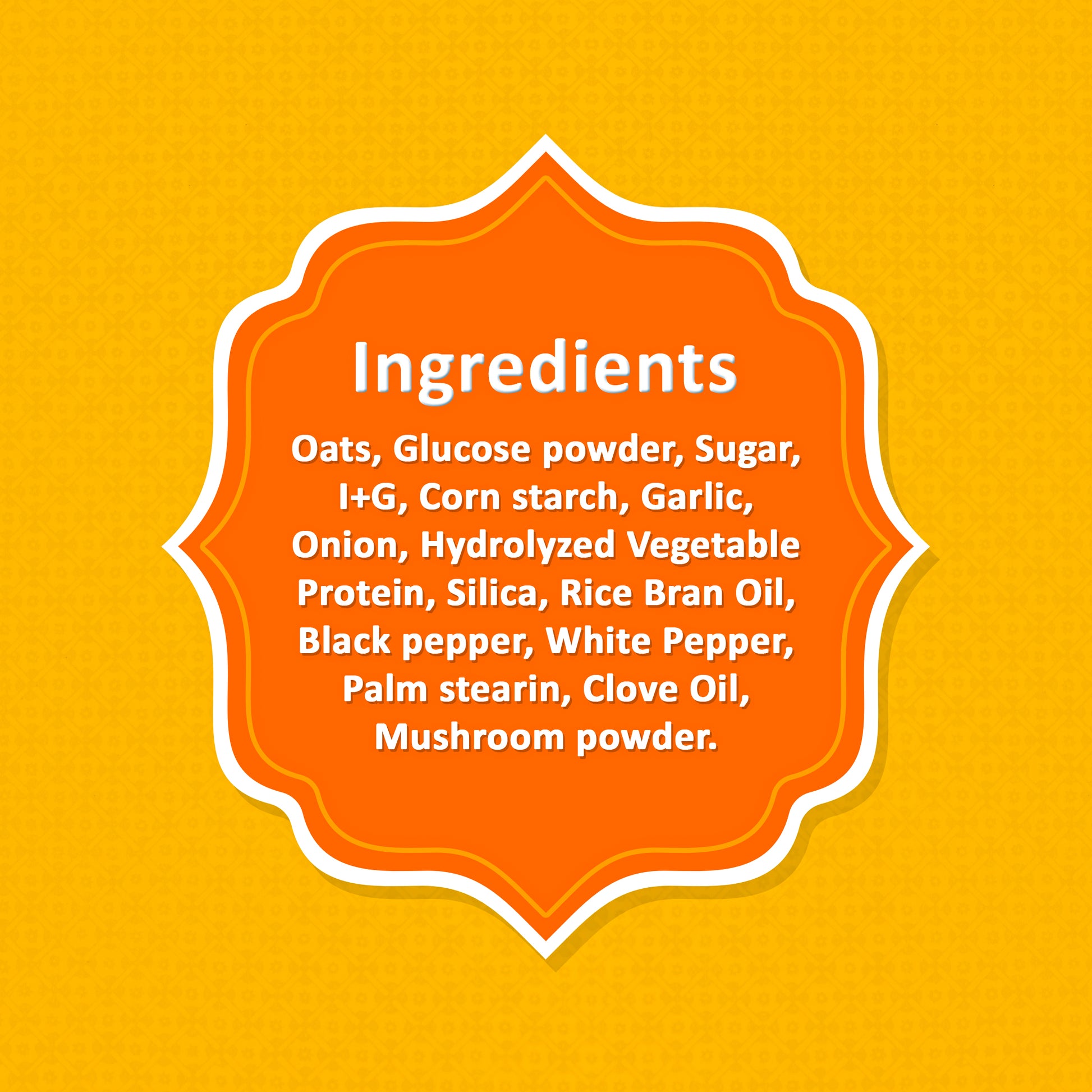 Mashroomi Oats Ingredients